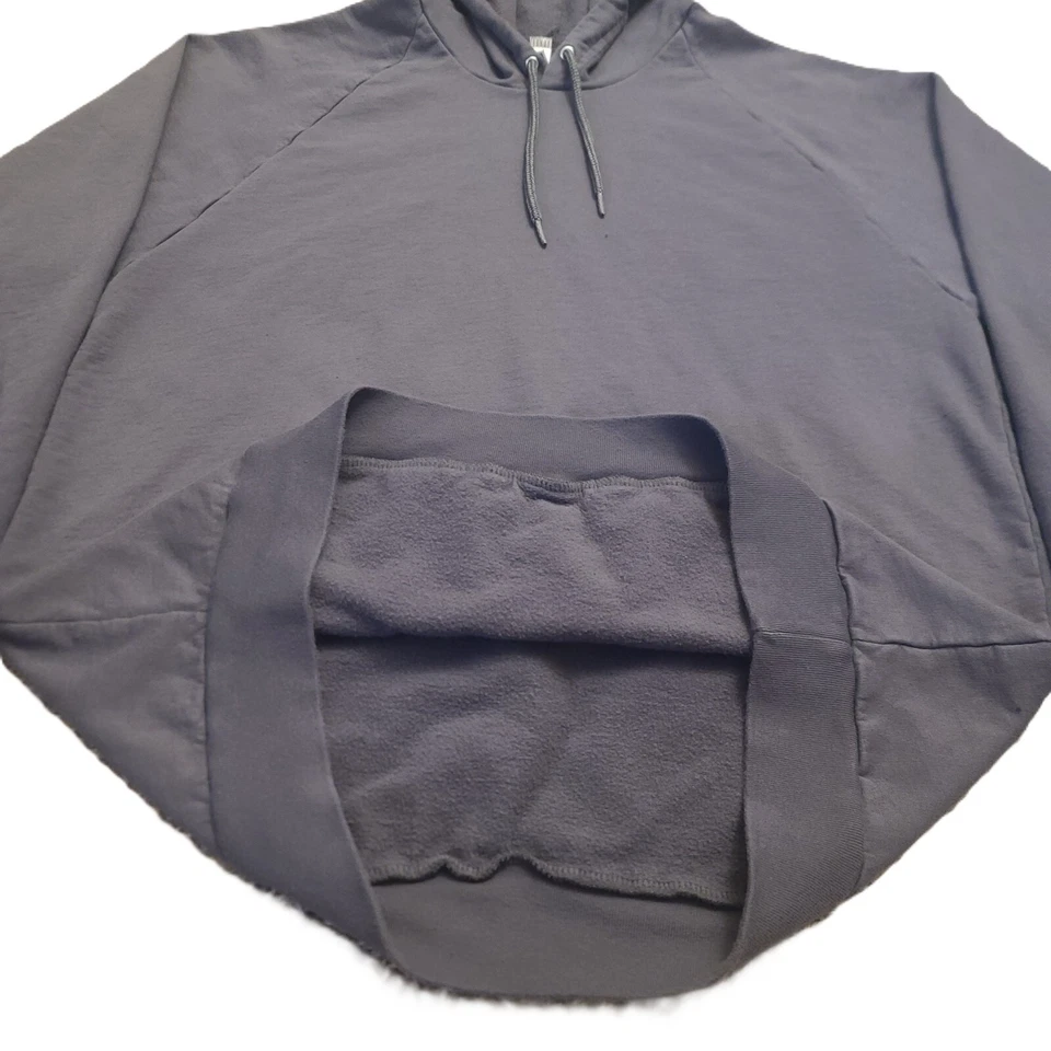 Sudadera con Capucha American Apparel California Polar 100% Algodón Talla L Gris Pizarra Foto 4 de 4