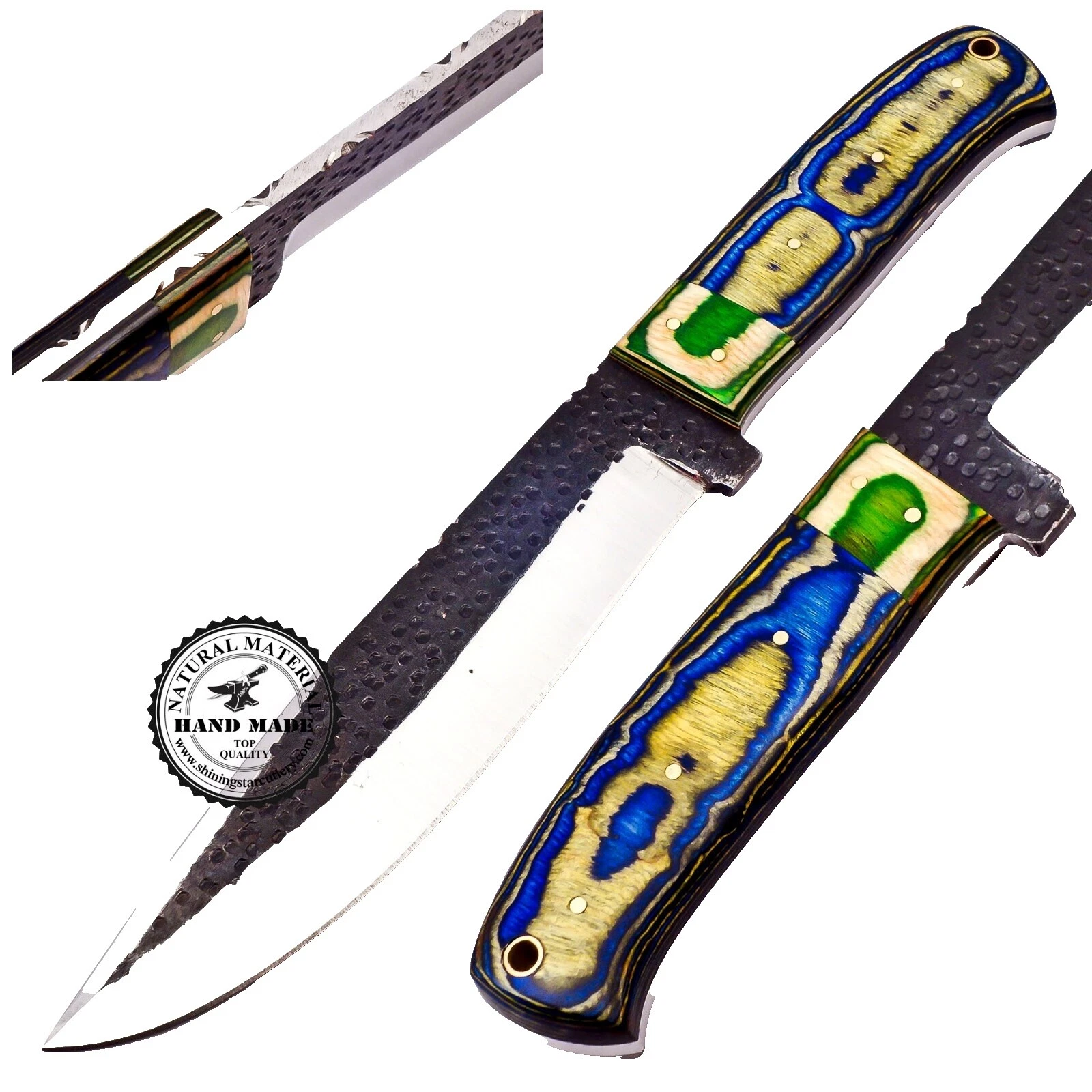 Push Plain Collectible Modern Custom & Handmade Fixed Blade Knives