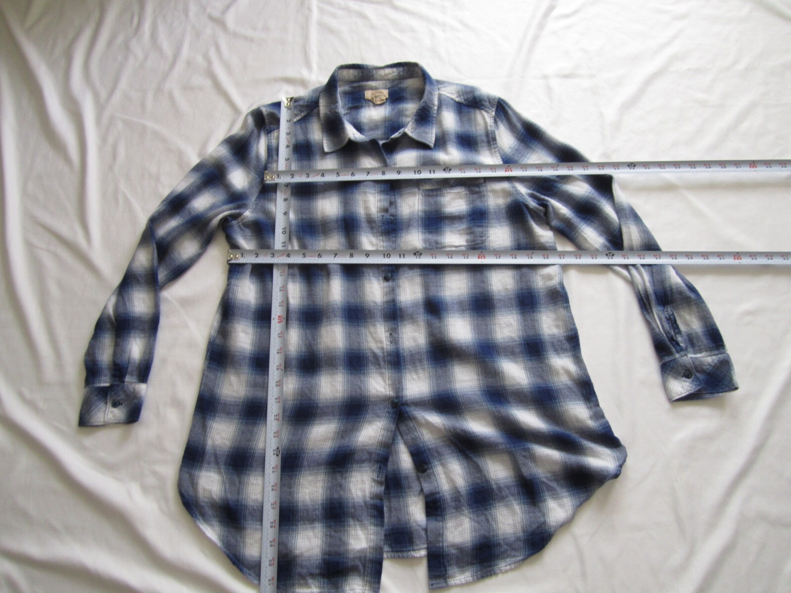 Men's Boston Traders Button Madras Pattern Long S… - image 4