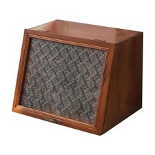 Wooden Cabinet with Glass Top Cosmetic Display Case for Dorm Dressing Table