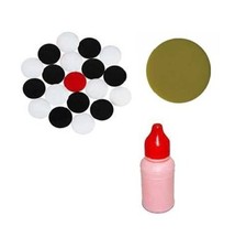 Carrom Coins with Striker  Disco Powder for Indoor Play Color May Vary Set of 1
