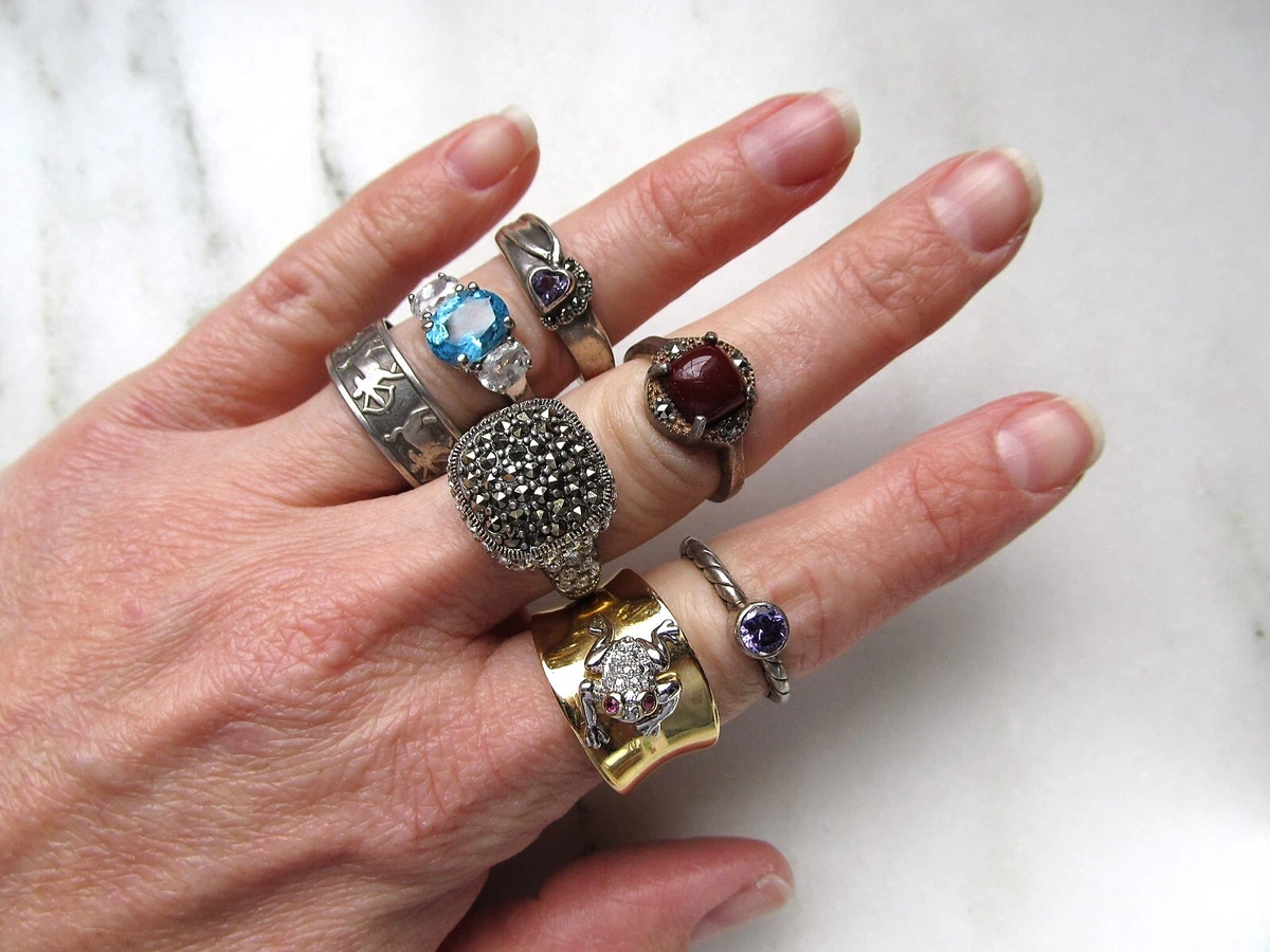 Vintage sterling silver rings cheap ebay
