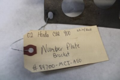専用1 OEM Honda Motorcycle 2002 CBR900 Number Plate Bracket #84700-MCJ