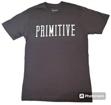 New Primitive Apparel Skate Crew Mens Signature S/S Tee T Shirt SZ SMALL gray