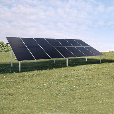 2- Reihe Photovoltaik PV Freiland Unterkonstruktion Montagesystem Freilandanlage