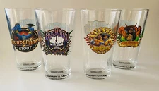 World of Warcraft WoW Blizzard Set of 4 16 oz Pint Drinking Glasses 2014 Rare