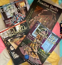 Primative Quilts and Projects Magazine Complete w/Pattern Lot of 4 Various Dates