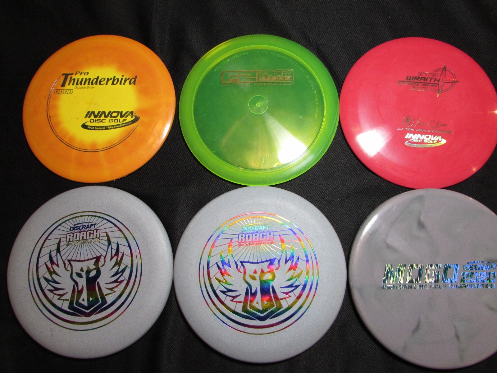 Lot of 6 disc golf frisbees eBay