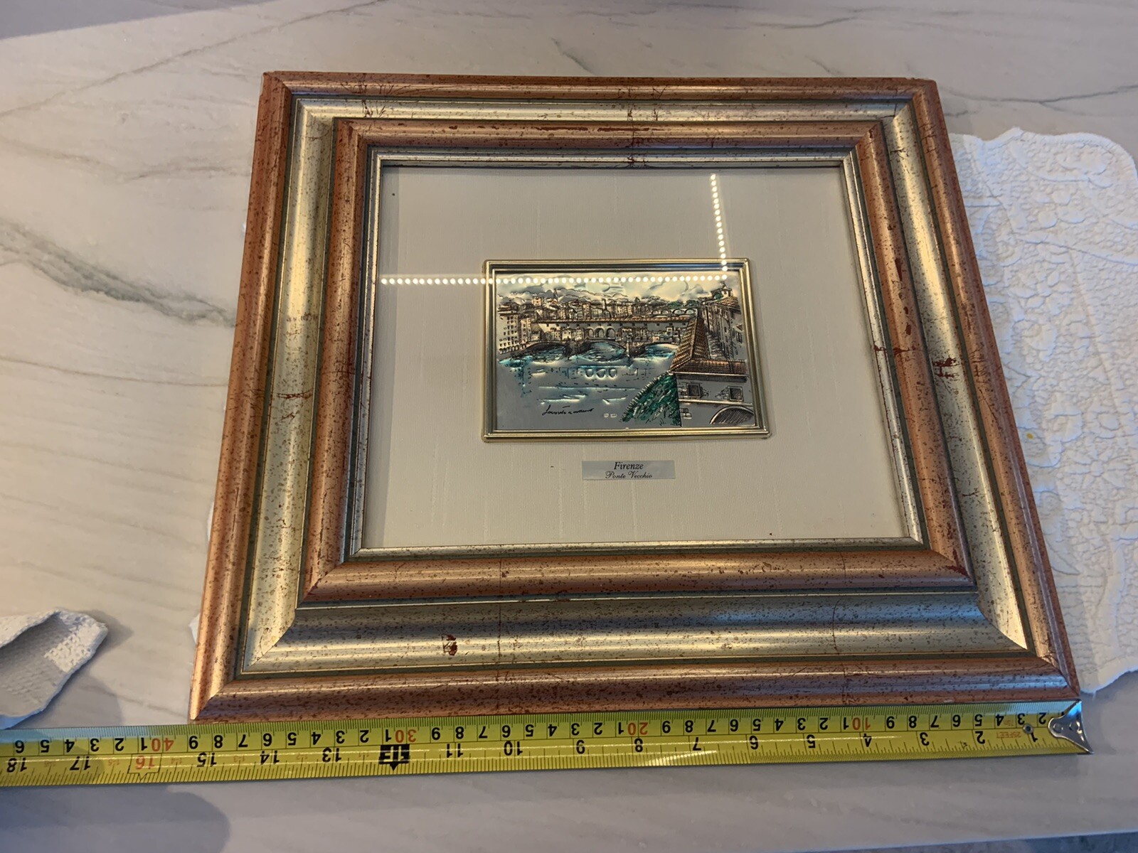 SERIGRAFIA SU LAMINA D'ARGENTO | Trionfante Antiques