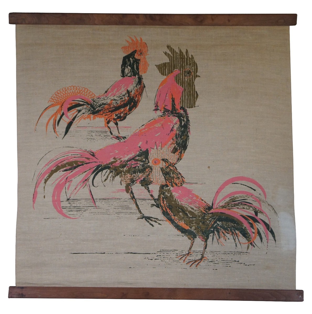 Tom Tru Robert Bushong Raymor Chanticleer Rooster Cock Linen