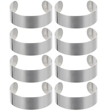 8pcs Blank Stainless Steel Bracelet Metal Bracelet Bangles Jewelry Making