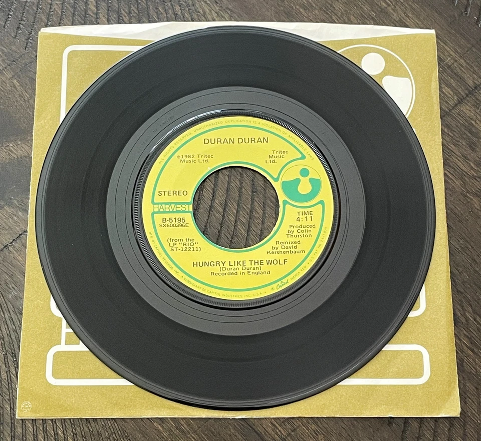 DURAN DURAN Hungry Like The Wolf 7" EP 1982 Depeche Mode Cure New Order Smiths - Image 3 of 4