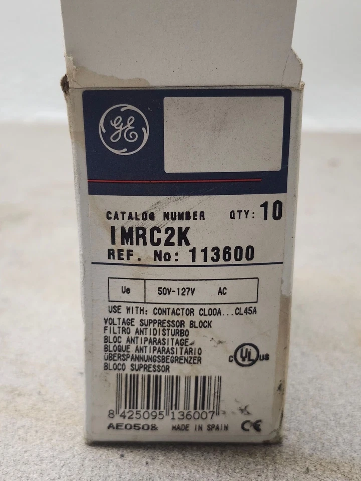 NEW BOX OF 10 GENERAL ELECTRIC VOLTAGE SUPPRESSOR BLOCKS IMRC2K - Image 3 of 4