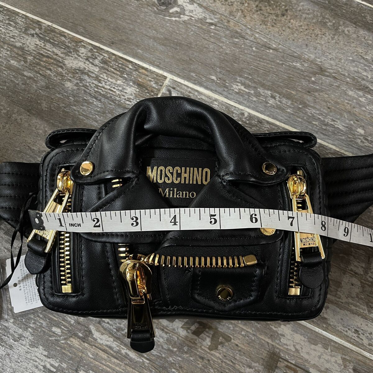 100% Authentic Moschino Couture Jeremy Scott Black Biker 100% Authentic Moschino Couture Jeremy Scott Black Biker