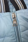 Moncler Boys Long Sleeve Front Zip Striped Trim Down Quilted Jacket Blue 6-9M — photo 3