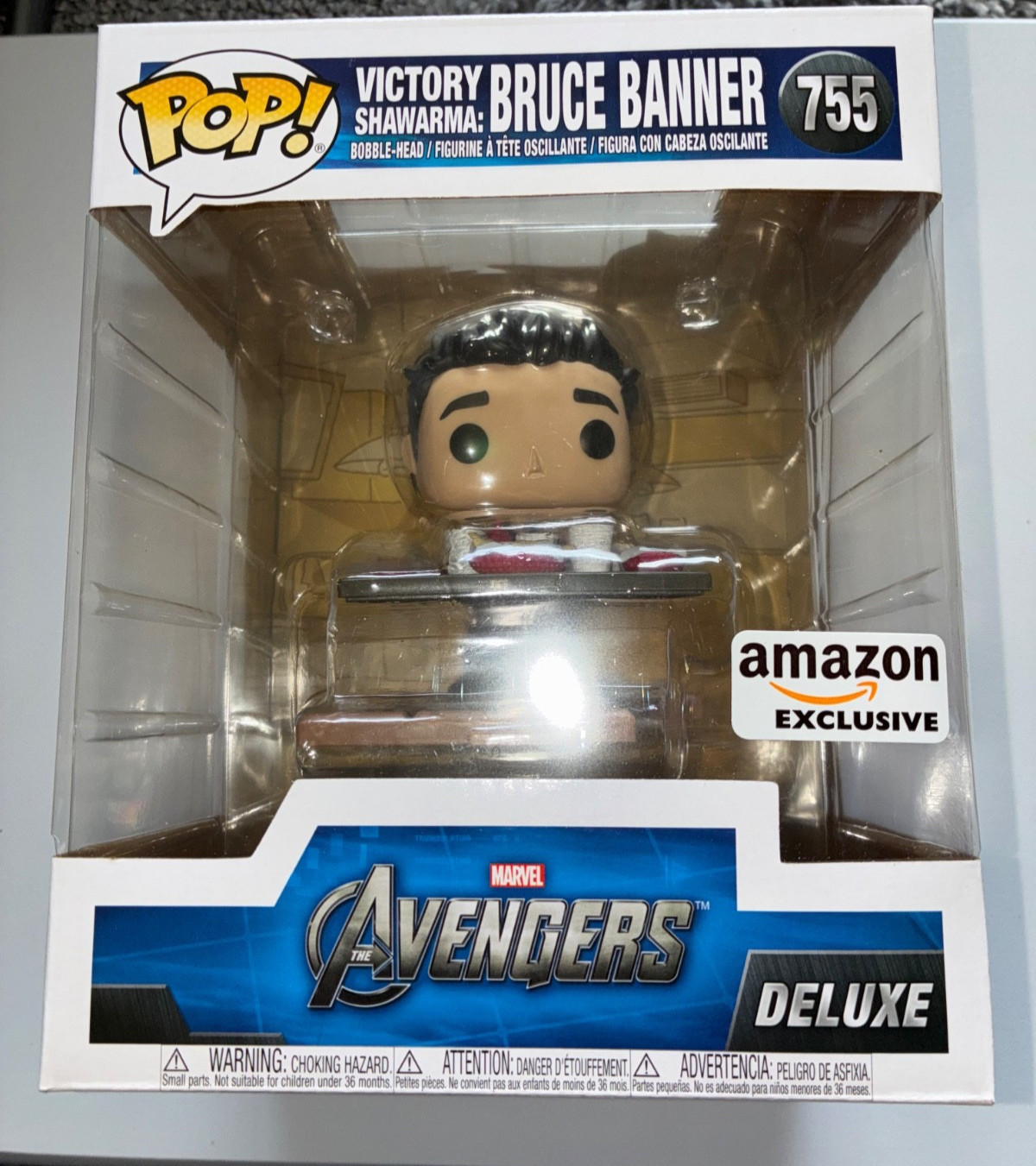 Funko Pop! Marvel Victory Shawarma Bruce Banner #755 Deluxe Amazon Exclusivo Nuevo