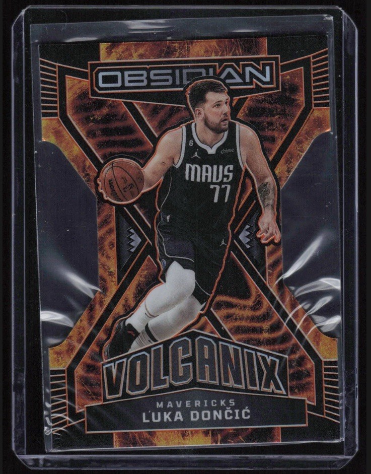 2022-23 NBA Obsidian Luka Doncic Volcanix Die Cut Mavs Lakers