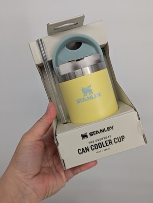 New Stanley The Everyday Can Cooler Cup  With Lid 10 OZ - Pomelo Yellow    ️