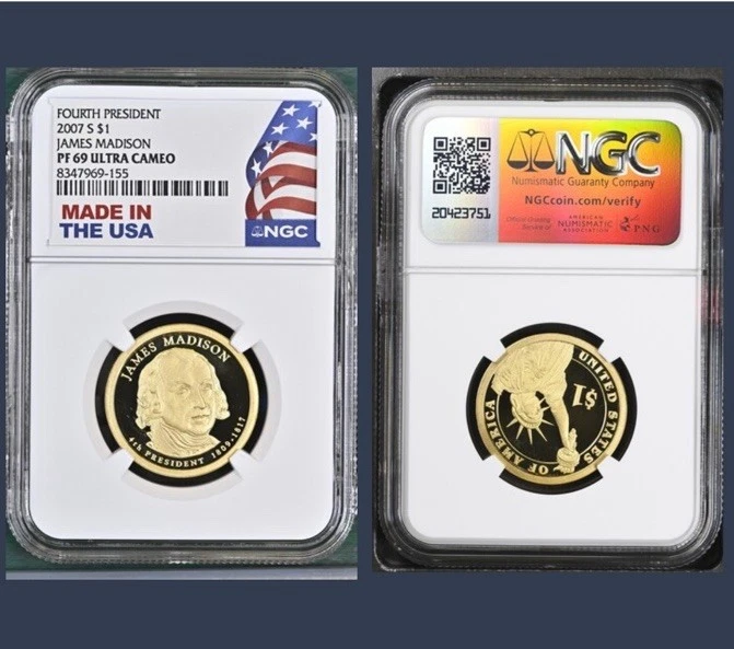 Preços baixos em Grade Pr 69 NGC 2007 moedas de dólar