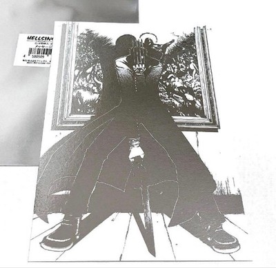 Hellsing Hirano Kouta Postcard MIB Silver Foil Message Card Anime