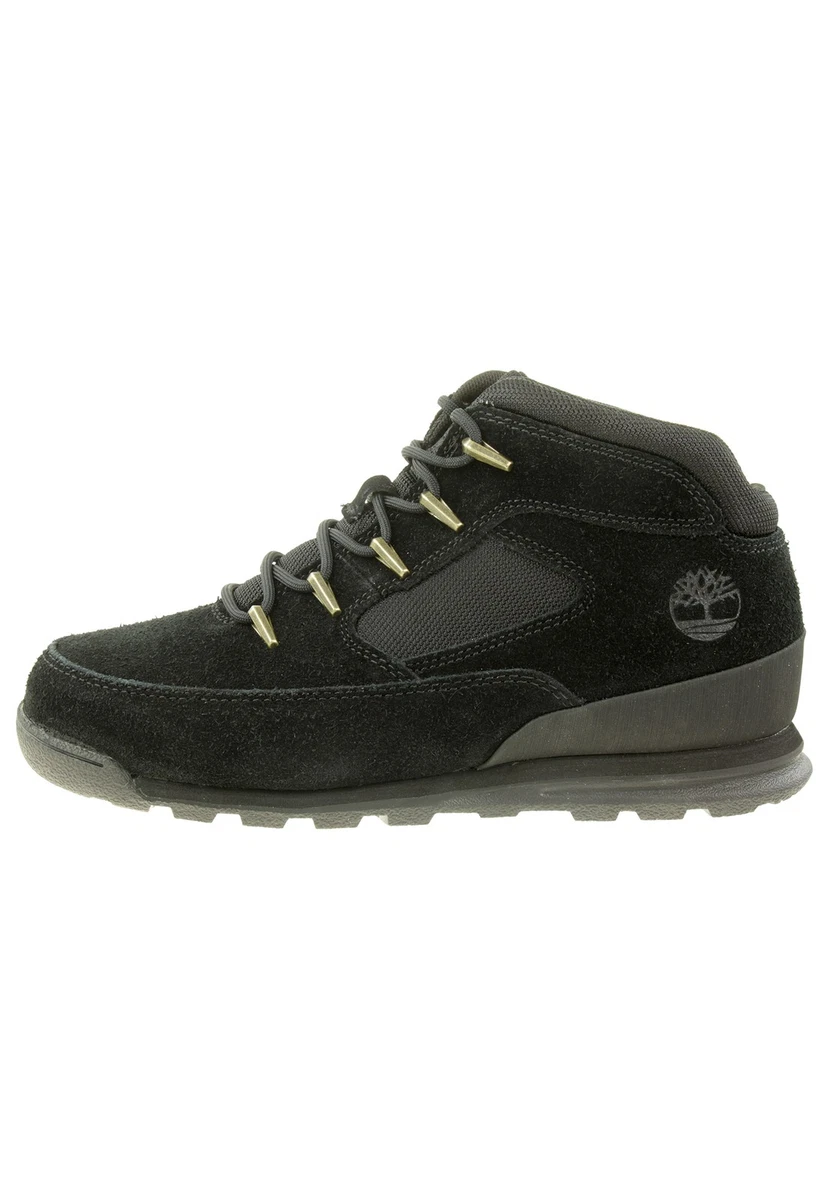 Timberland Euro Rock Mid Hiker Botas Hombre Negra Gamuza TB0A2H68