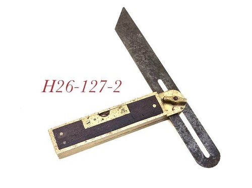 patented LEVEL TRY SQUARE HOWARDS PATENT carpenter woodworking tool good vial