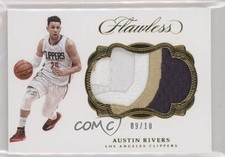 2016-17 Panini Flawless Patch Gold 9/10 Austin Rivers #P-ARV Patch 5ov