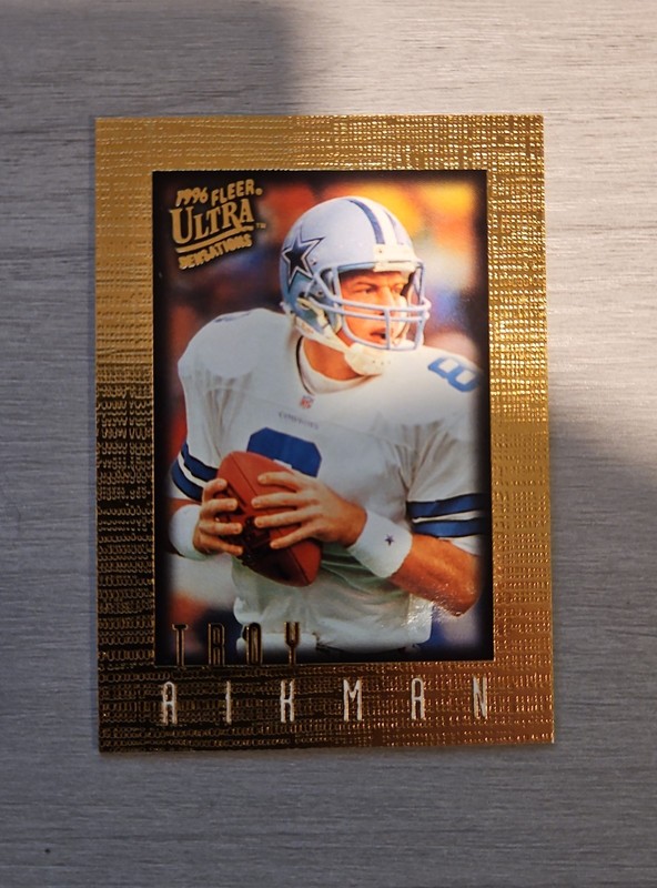 1996 Fleer Ultra Sensations - Troy Aikman #25 Gold 