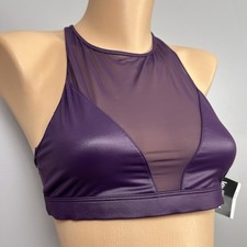 Victoria Sport Bra Size Medium Body-Wick Purple Sheer Victoria s Secret Wireless