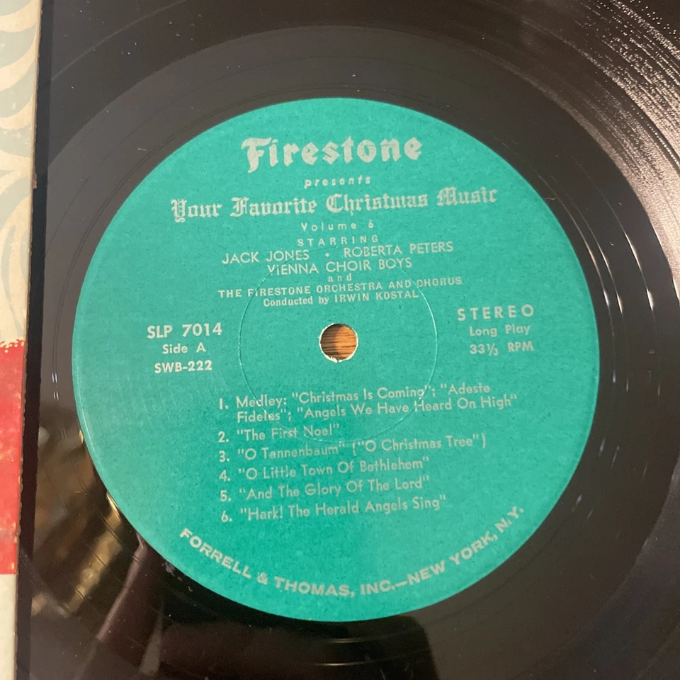 Firestone Presents Your Favorite Christmas Music Volume 6 пластинок стерео праздничное состояние очень хорошее+ - Изображение 3 из 4