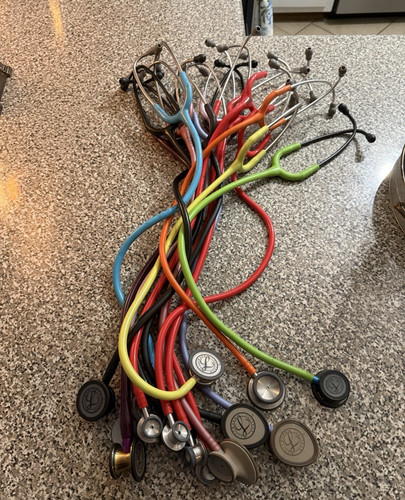 Dual Head (Bell & Diaphragm) Acoustic Stethoscopes Lot, General Practice, Colors