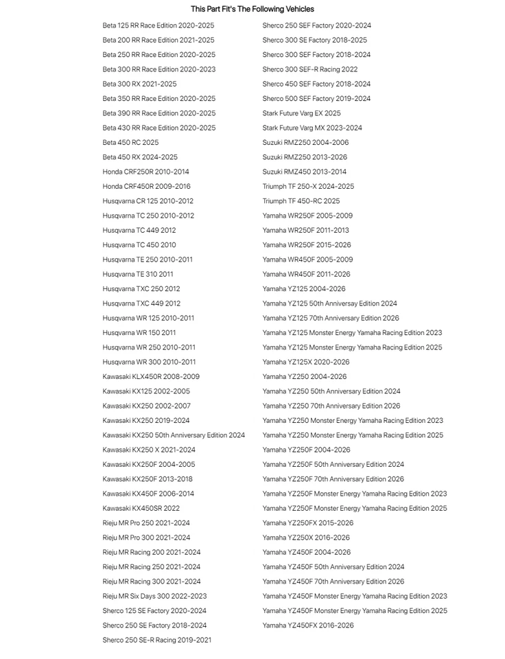 Race Tech Fork Dust Seals For Husqvarna TXC 250 2012 - Image 4 of 4