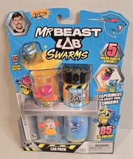 ATOMIC SERIES Mr. Beast Lab Swarms 5 MiCRO BEASTS Lab Pack Figures NEW.........