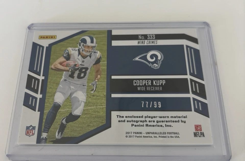2017 Panini Unparalleled - RPS Rookie Jersey Autographs Cooper Kupp #333 /99... - Image 2 of 2