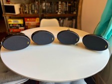 Four Black KEF Egg HTS 3001SE Satellite Speakers - Tangerine Tweeter SP3588