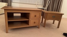 M&S Lichfield American Oak TV Stand.