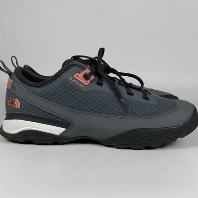 The North Face One Trail Womens 10 Hiking Shoes Gray Pink Sling Fit Walking