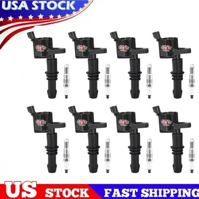 8 pack DG511 Ignition Coil & Spark Plug SP546 For F150 Ford Explorer Lincoln 5.4