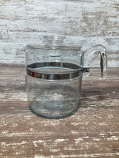 Vintage PYREX 9 Cup Coffee Pot With Lid Only Flameware Percolator 7759-C E-2.