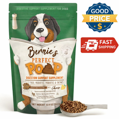 Perfect Poop Digestive Supplement for Dogs 12.8 oz Cheese 4-in-1 Probiotic