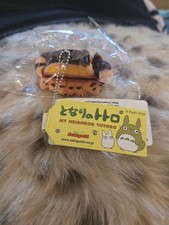 My Neighbor Totoro Flocking Keychain Cat Bus Mascot Studio Ghibli Key Chain New