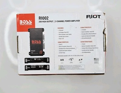 Boss Audio Systems R1002 2-Channel Car Amp RIOT 791489115322| eBay