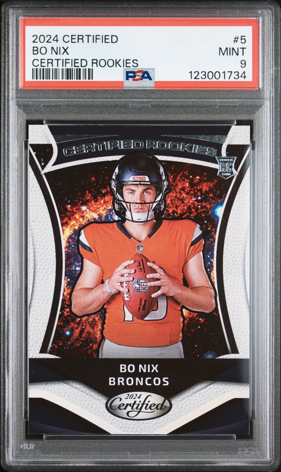 2024 Panini Certified - Certified Rookies Bo Nix #5 (RC)