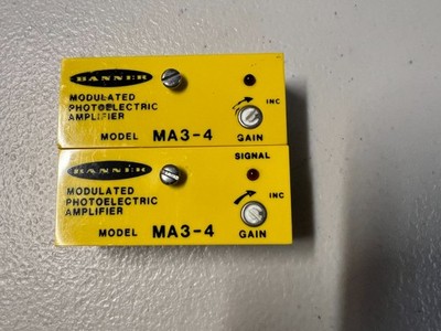 1X of Banner MA3-4 Modulated Photoelectric Amplifier.