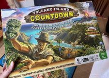 Vintage Volcano Island Countdown Working Complete Boxed Board Game Spin Master