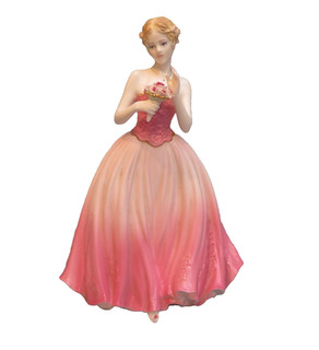 Vintage Coalport Lady Dearest Rose Special Edition Pink Ltd Figurine