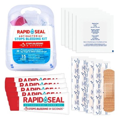 Hemostatic First Aid Kit 15pc | Stops Bleeding Fast | Trauma & Survival Gear