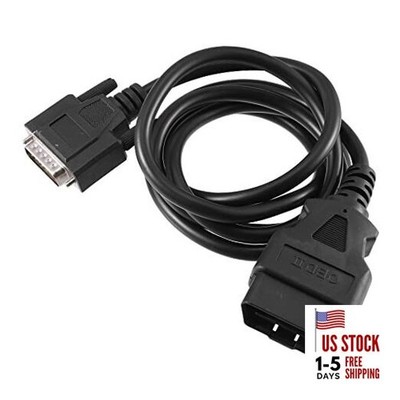  1.5m OBDII OBD2 Male to 15 Pin Male Main Cable Diagnostic Tool Adapter 