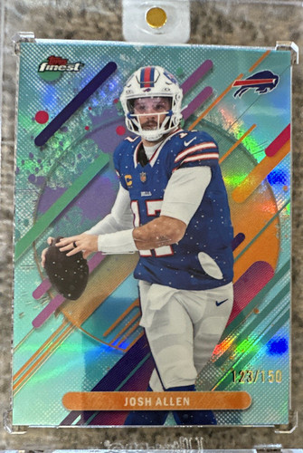 Topps Finest Josh Allen Buffalo Bills #123/150 Serial Numbered Football Card