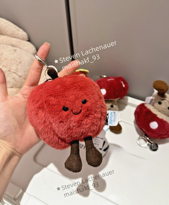 Jellycat Red Apple Keychain – Cute & Soft Plush Fruit | eBay